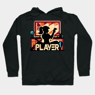 Player One Girlfriend Couple Matching Video Game Hoodie